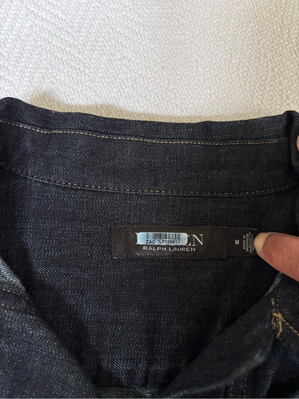Ralph Lauren Dark Indigo Denim Dress - Navy